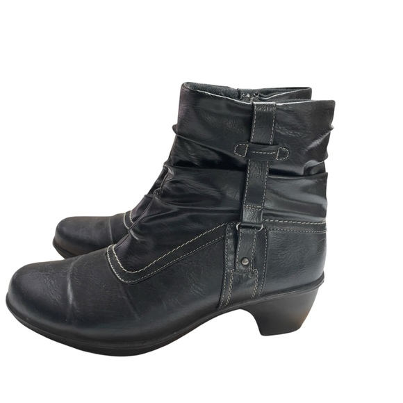 Jasmin women’s low heeled ankle boots 10 wide - Picture 1 of 11